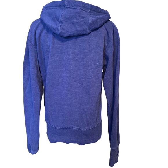 Ariat Women's Navy Blue Hoodie. Skull Button Snap Front, Kangaroo Pouch. Size Sm - Picture 2 of 8